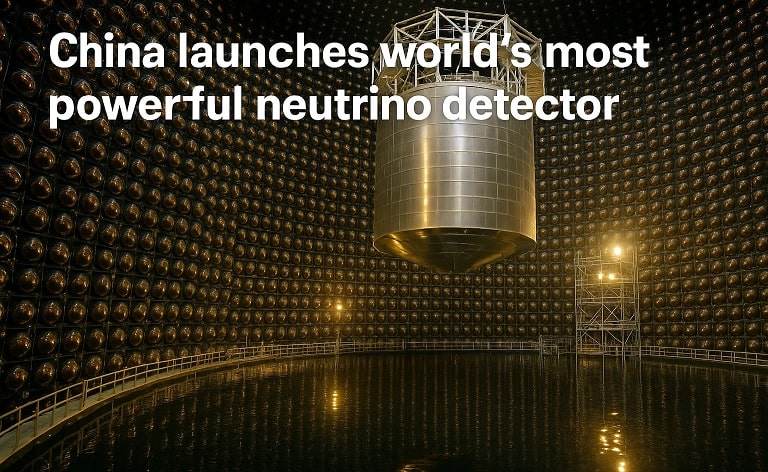 China Launches World's Most Powerful Neutrino Detector 1 China Launches Worlds Most Powerful Neutrino Detector