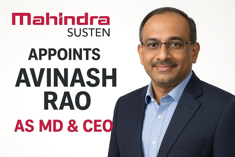 Mahindra Susten Appoints Avinash Rao as MD & CEO 1 Mahindra Susten Appoints Avinash Rao as MD CEO