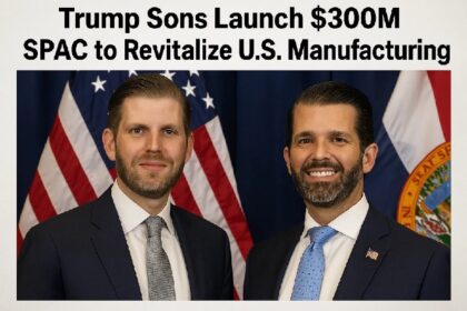 Trump Sons Launch $300M SPAC to Revitalize U.S. Manufacturing 19 Trump Sons Launch 300M SPAC to Revitalize U.S. Manufacturing