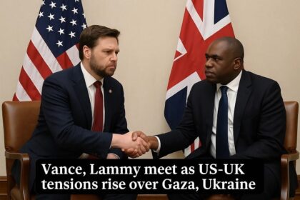 Vance, Lammy Meet as US-UK Tensions Rise Over Gaza, Ukraine 17 Vance Lammy Meet as US UK Tensions Rise Over Gaza Ukraine