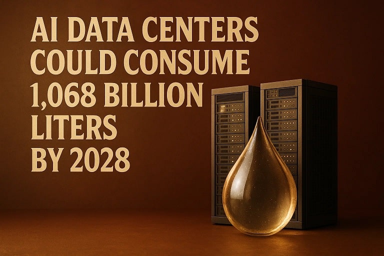 AI Data Centers Could Consume 1068 Billion Liters by 2028 1 AI Data Centers Could Consume 1068 Billion Liters by 2028
