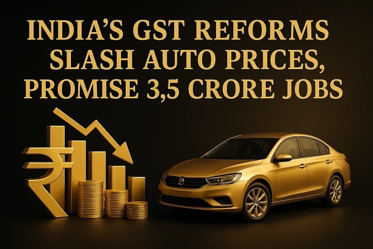 India's GST Reforms Slash Auto Prices, Promise 3.5 Crore Jobs 1 Indias GST Reforms Slash Auto Prices