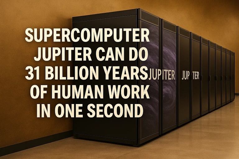 Supercomputer Jupiter Can Do 31 Billion Years Of Human Work In One Second 1 Supercomputer Jupiter can do 31 billion years of human work in one second