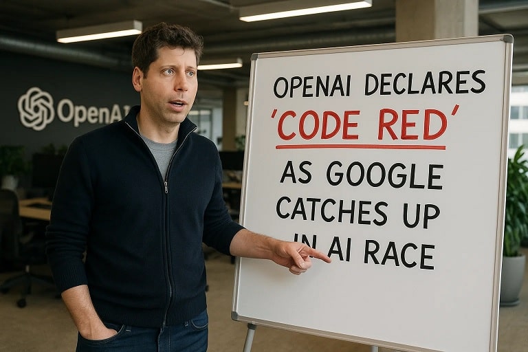 OpenAI Declares ‘Code Red’ as Google Catches Up in AI Race 1 OpenAI Declares Code Red as Google Catches Up in AI Race