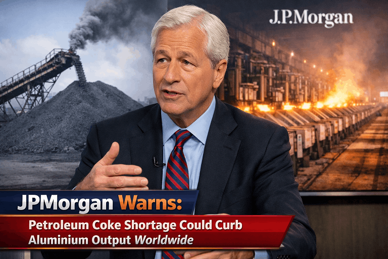 Global Aluminium Output at Risk Amid Petroleum Coke Shortage JPMorgan Says