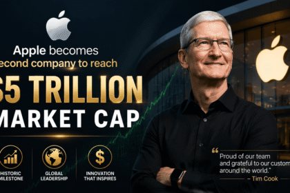 Apple becomes second company to reach 5 trillion cap