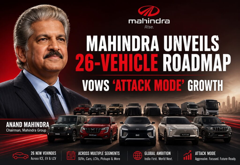Mahindra unveils 26 vehicle roadmap