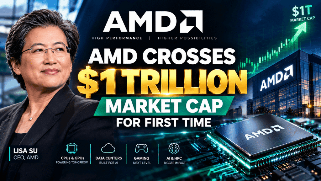 AMD crosses 1 trillion market cap for first time