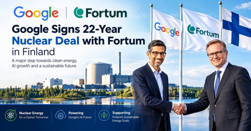 Google signs 22 year nuclear deal with Fortum in Finland