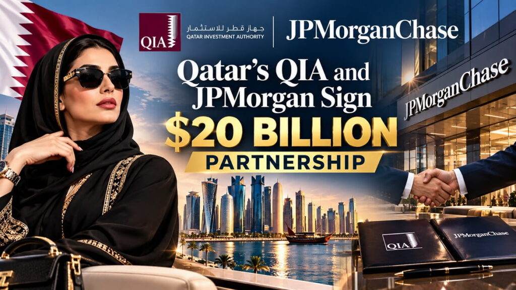 Qatar QIA and JPMorgan sign 20 billion partnership